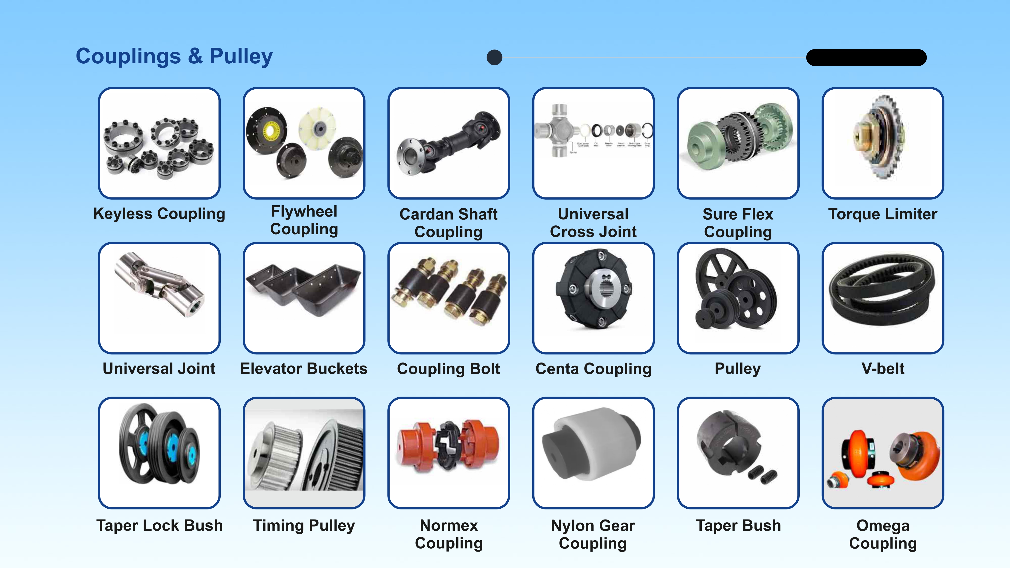 Couplings and Pulleys